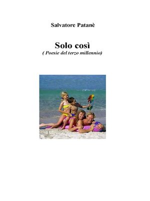cover image of E' solo cosi